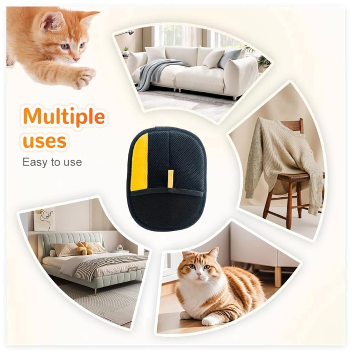 Effortless Pet Grooming Gloves™